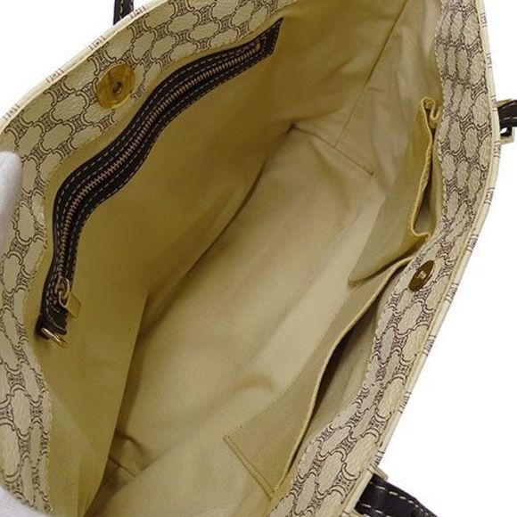 Celine Bag Women's Brand Tote Bag Macadam Ivory White White Commuter School - Picture 6 of 10